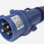 Espiga industrial azul 16A 3P+T IP44 220v